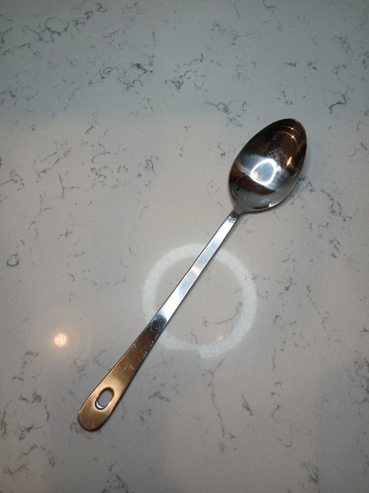 Roscan 13" Solid Serving Spoon Stainless Steel W/Loop