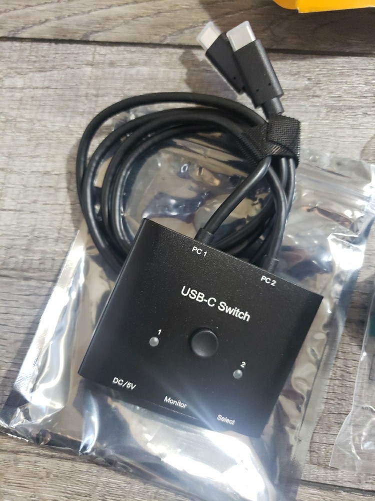 USB C Switch,Bi-Directional USB C Switcher 2 Computers,MLEEDA USB Type C KVM...