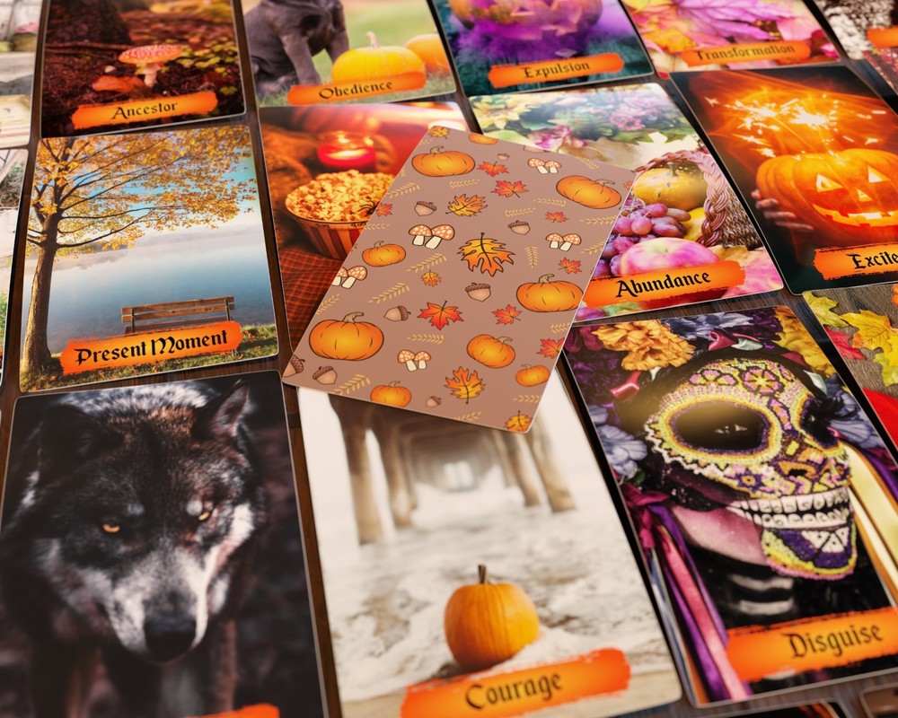 Autumn's Delight Oracle Deck | Light Work | Shadow Work | 53 Cards | NEW