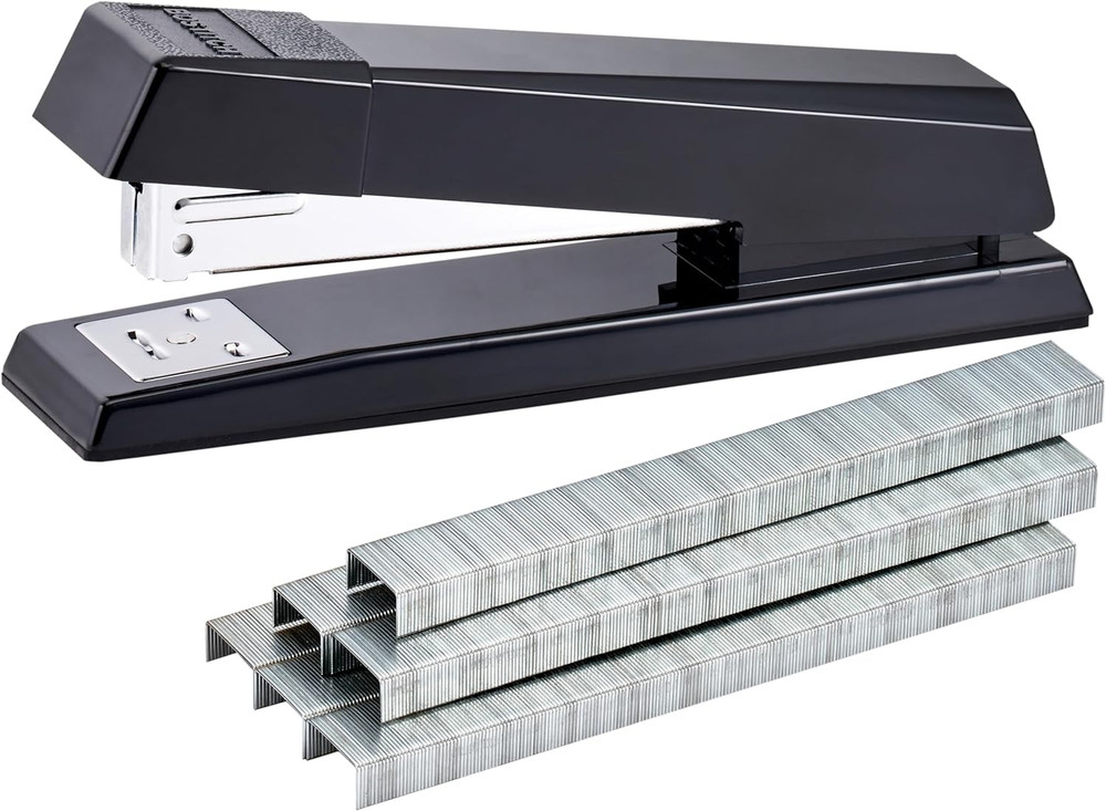 Bostitch Office Stapler, No-Jam Premium for Desktop, Includes 1,250 Staples