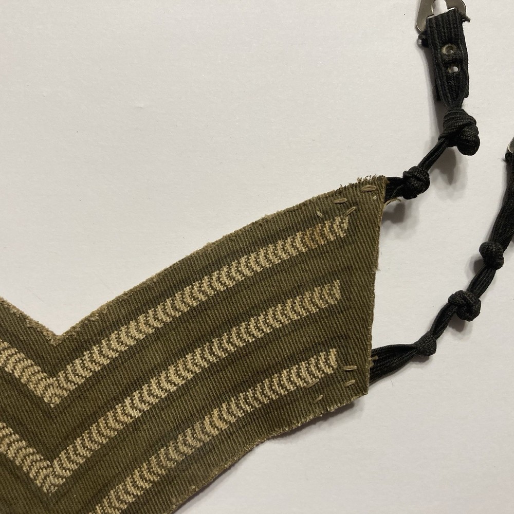 ORIGINAL WW2 CANADA ARMY SERGEANT CANVAS PATCH ARMBAND TEMPORARY ACTING ITALY