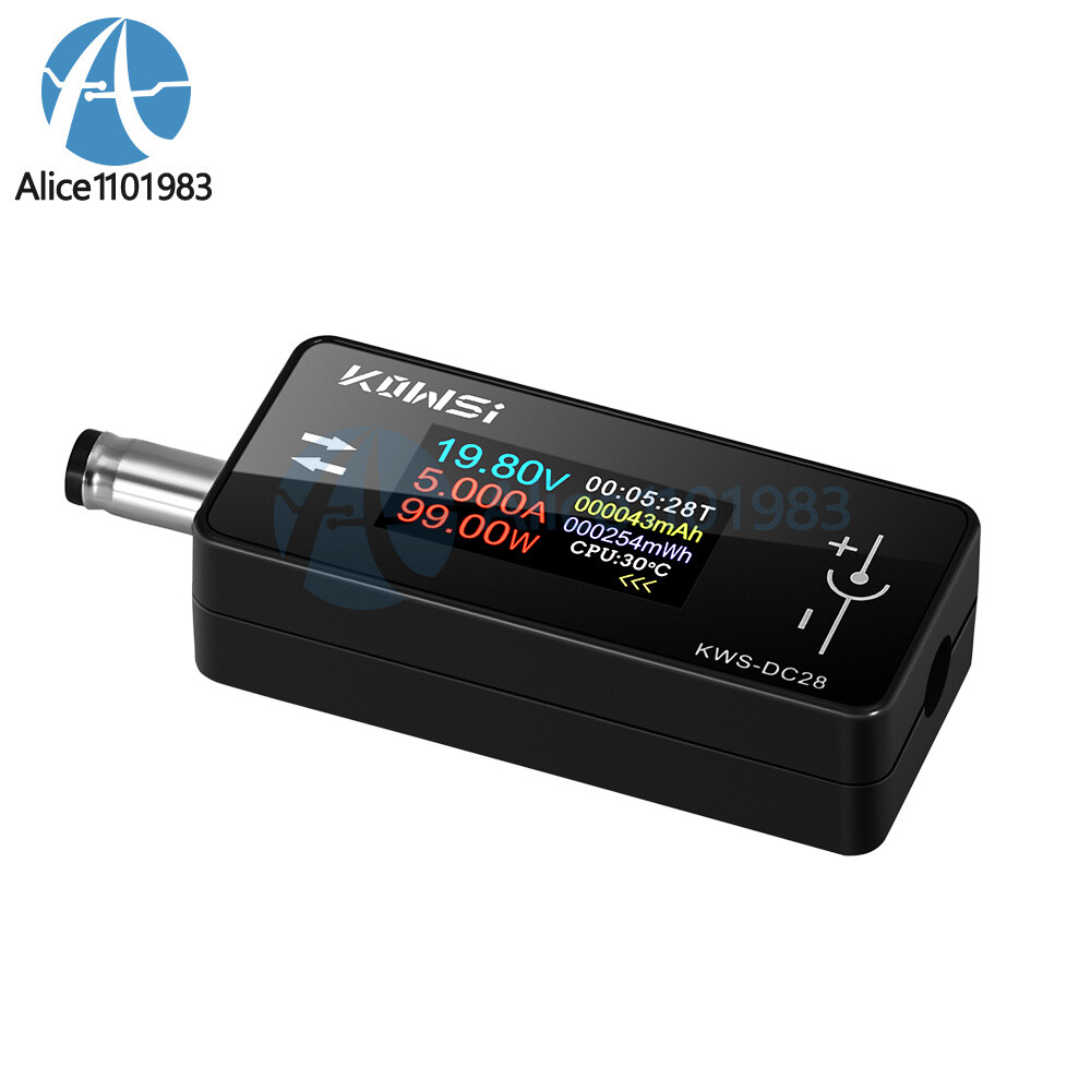 DC5.5*2.5 Interface Current Voltage Power Meter Tester Digital LCD Display Meter
