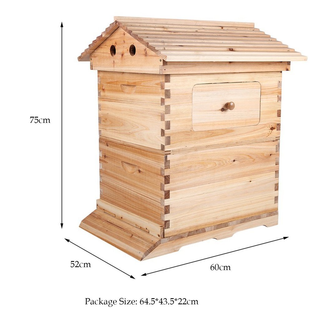 Auto Bee Hive Boxes Beehives+ 7x Bee Frames Honey Bee House Beekeeping Beekeeper