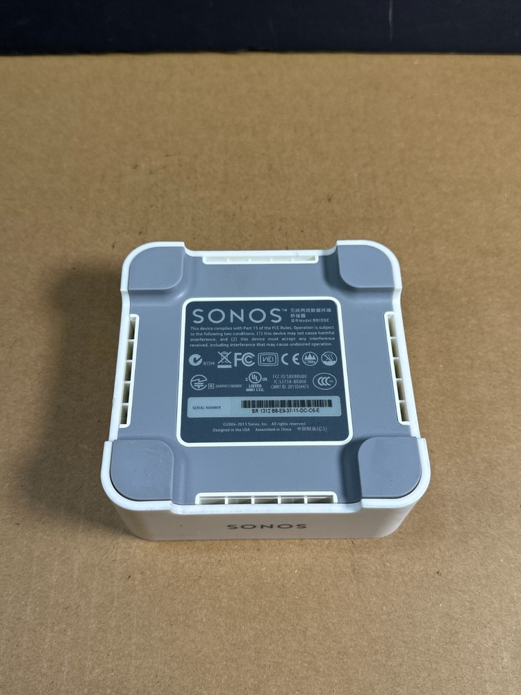 Sonos Bridge Wireless Streaming HiFi System Ethernet Switch Network, No Cords