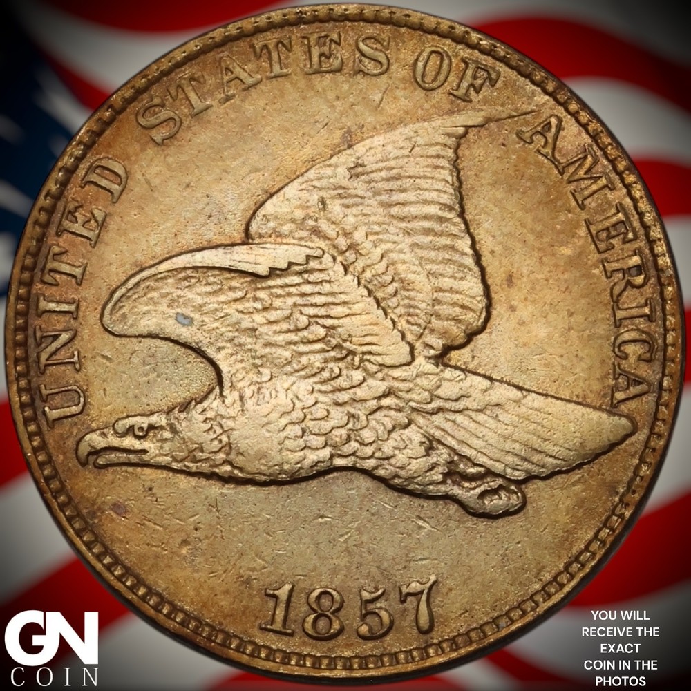1857 Flying Eagle Cent Penny A9103