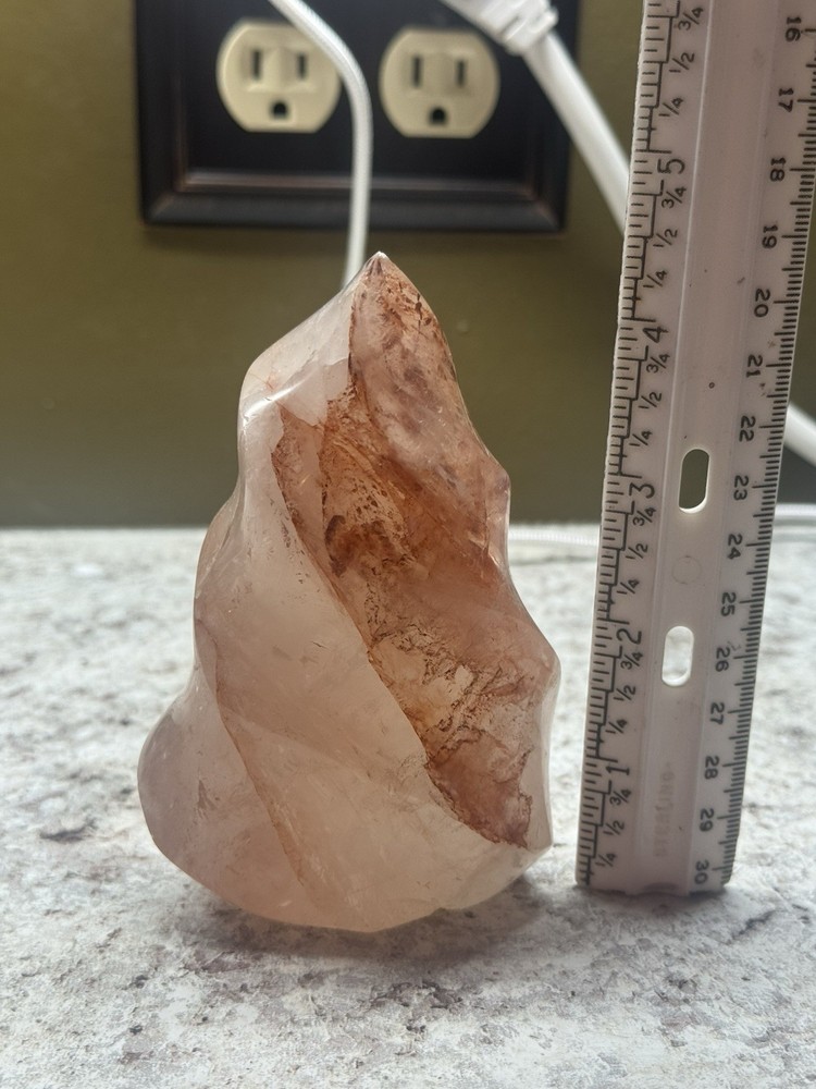 Polished Fire Quartz Flame - Over 1 Lb!