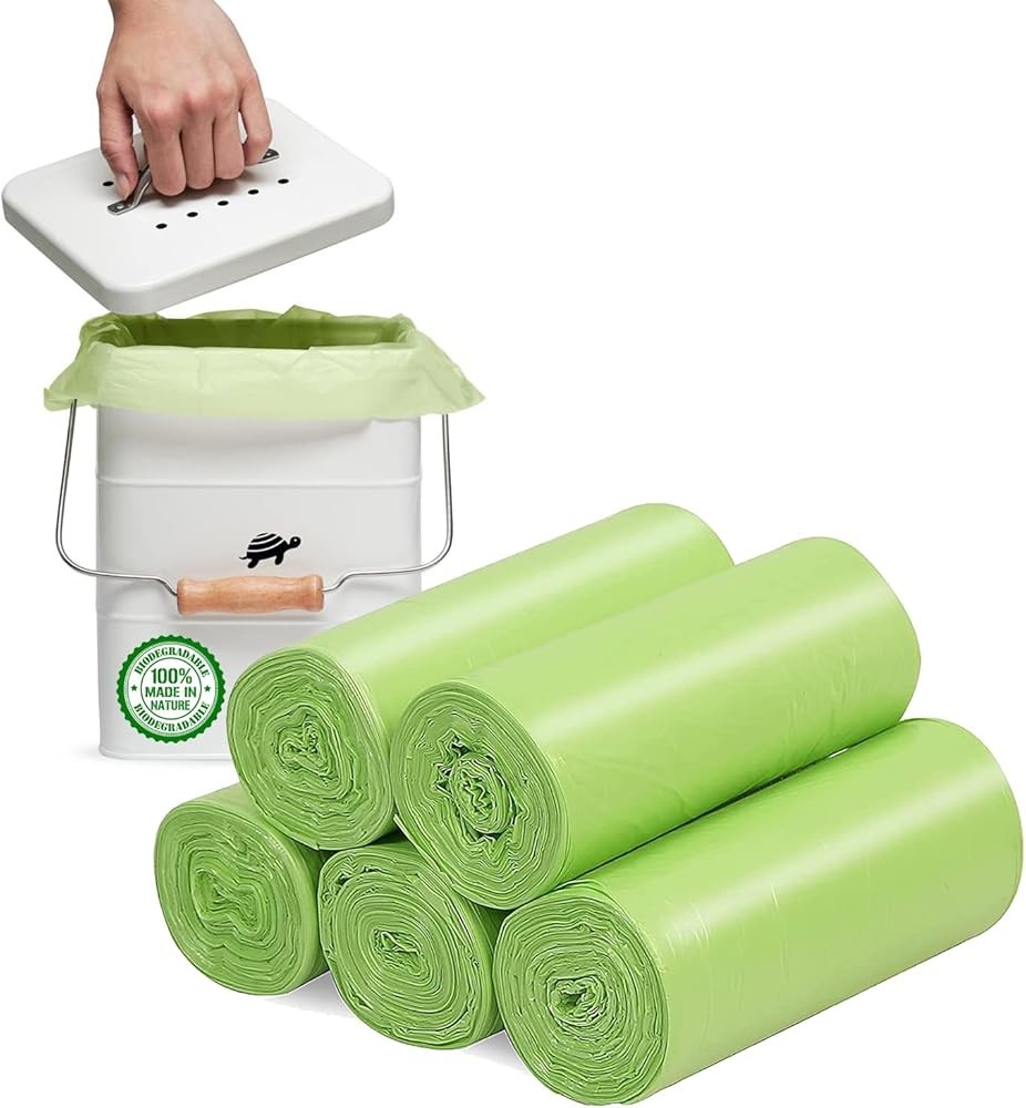 4- Small Trash Bags Biodegradable, 20 Liter Mini postable Strong