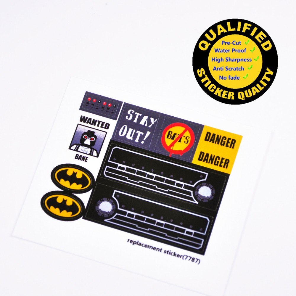 Replacement sticker Compatible with Set 7787, sticker only.