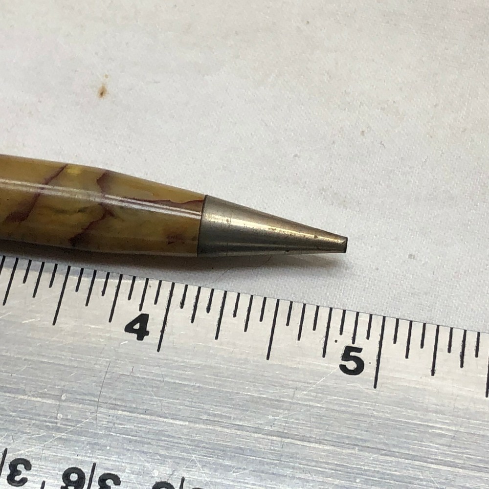 Vintage Mechanical Pencil Ornate Marbled Design