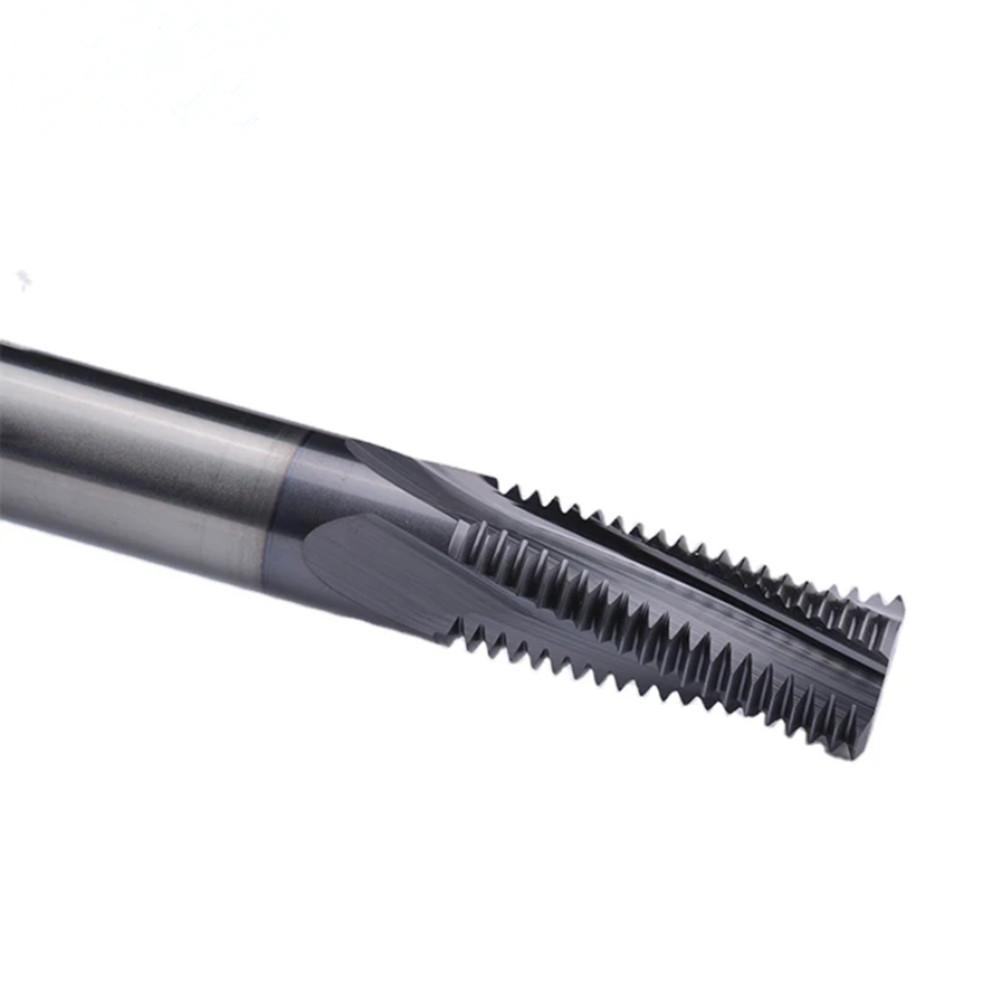 1/8-27 NPT Solid Carbide Thread Mill - TiAlN Coated - Full