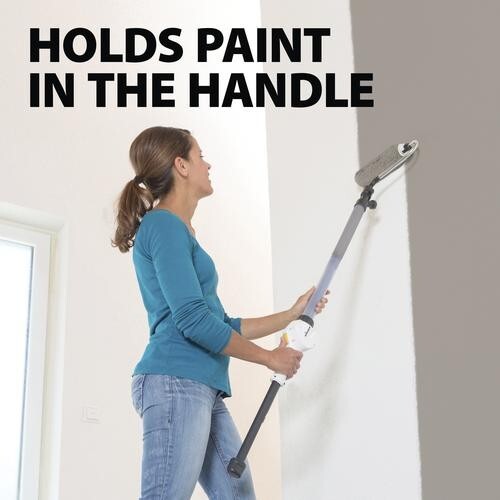 Flow Powered Smart Primer Paint Roller Indoor Battery Long Handle Power Trigger