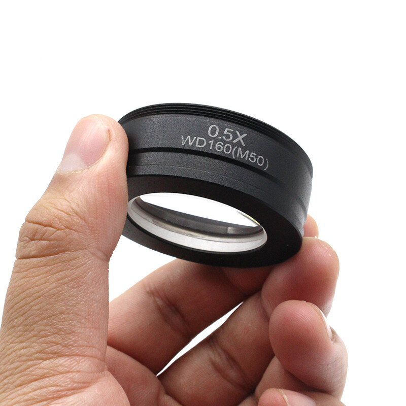 0.5X Barlow Auxiliary lens Mounting Thread M42 M48 M50 for Stereo Microscope