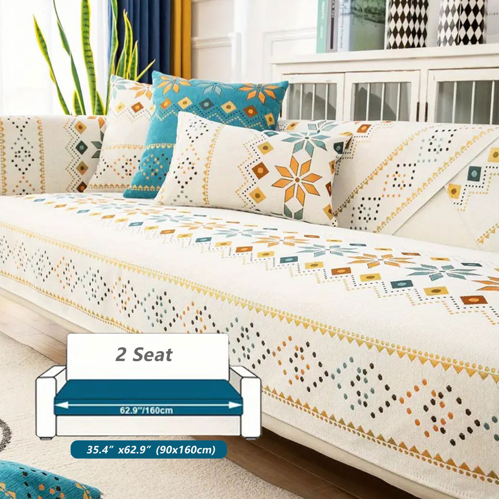 Bohemian anti-slip sofa covers, protective decoration for sofa furniture
