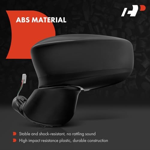 Driver Side Power Door Mirror - Compatible with Mazda 3 2014 2015 2016 - Non