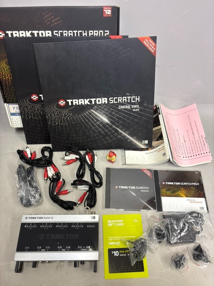 Native Instruments Traktor Audio 10 Scratch AudioDJ Interfa Complete Set Tested