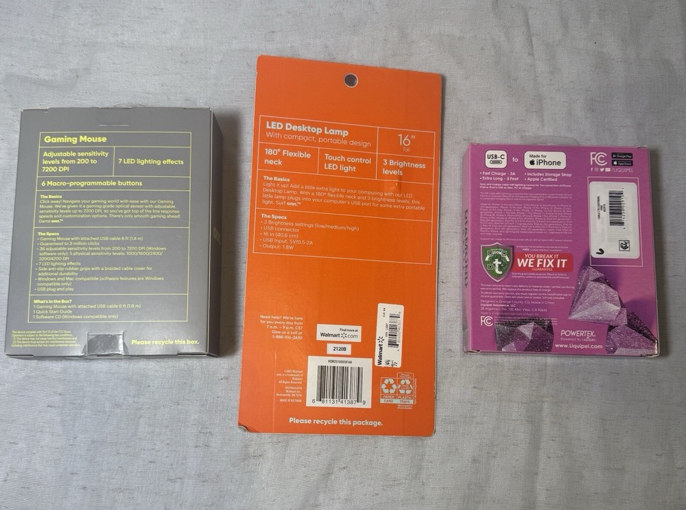 Gaming Mouse iPhone Charger USB Light