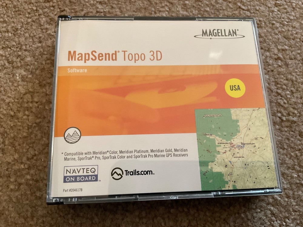 MAGELLAN MAPSEND TOPO 3D SOFTWARE 980611-09 VERSION 1