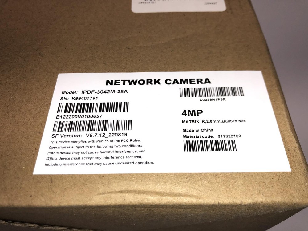 IP Network Camera / IPDF-3042M-28A - New