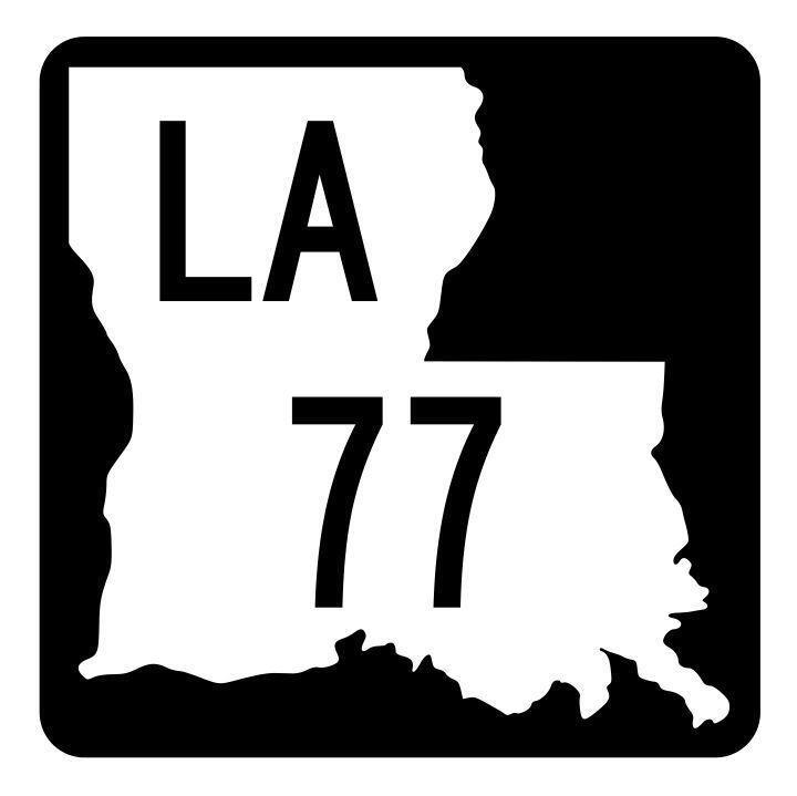Louisiana State Highway 77 Sticker Decal