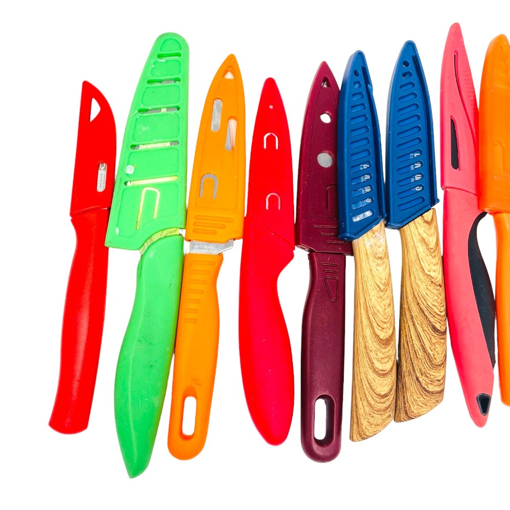 16 Pcs Assorted Multicolor Knife Set With Blade Guards