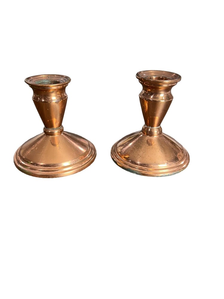 Vintage Copper Candlesticks *See Description*