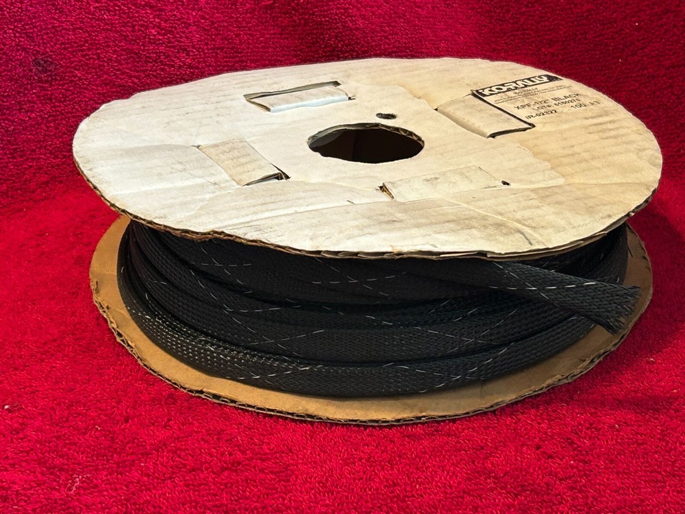 ICO RALLY XPF-1/2" BLACK POLYESTER FLAME RETARDANT EXPANDABLE SLEEVING PARTIAL