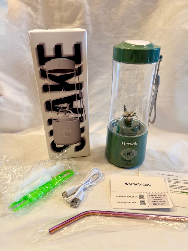 Portable Blender USB Rechargeable, Hotsch Personal Blender, Green