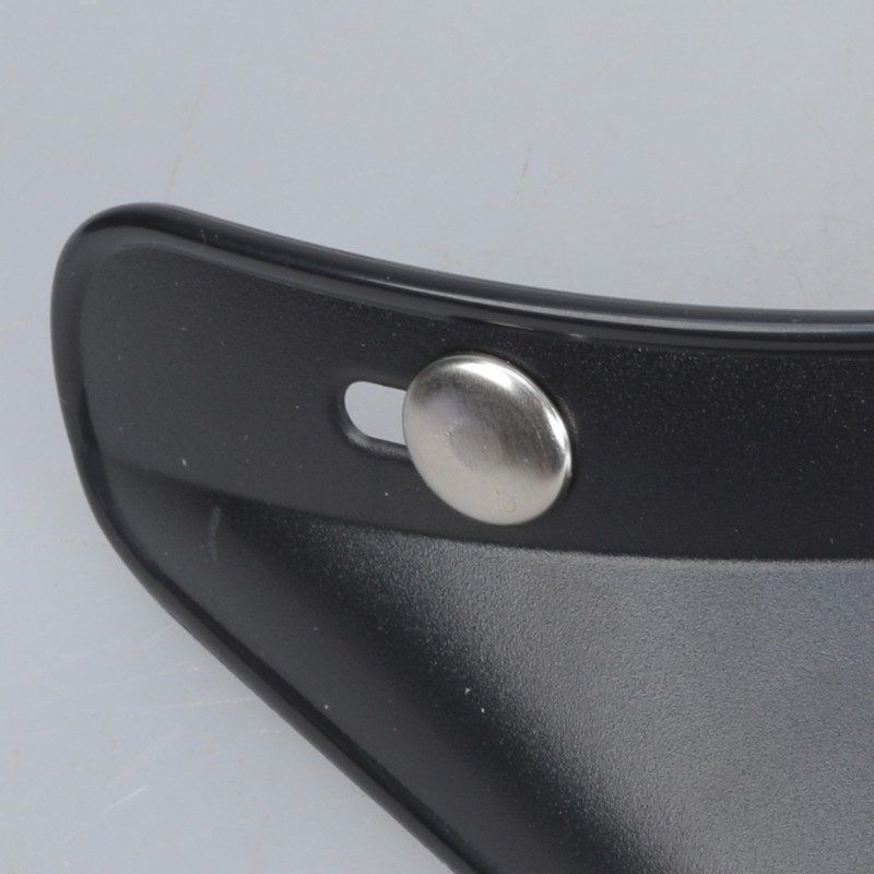 3-Snap Motorcycle Open Face Helmet Visor Shield Vintage Universal Clear