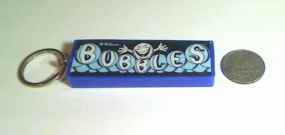 Bubbles Arcade Marquee Coin Door accessory Keychain