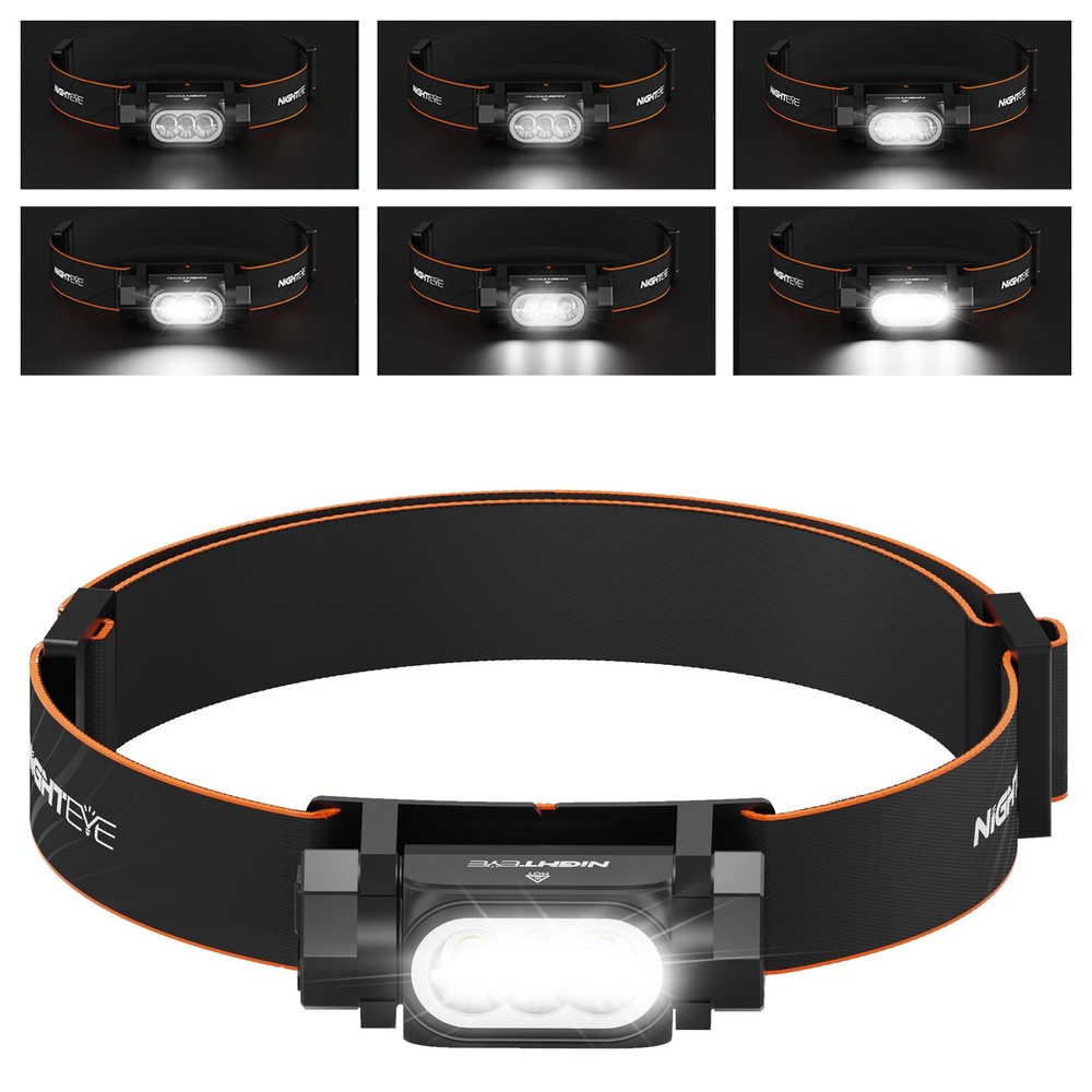 Rechargeable Camping Headlight 2000Lm Waterproof LED Head Lamp Rang 100m 3 LEDS