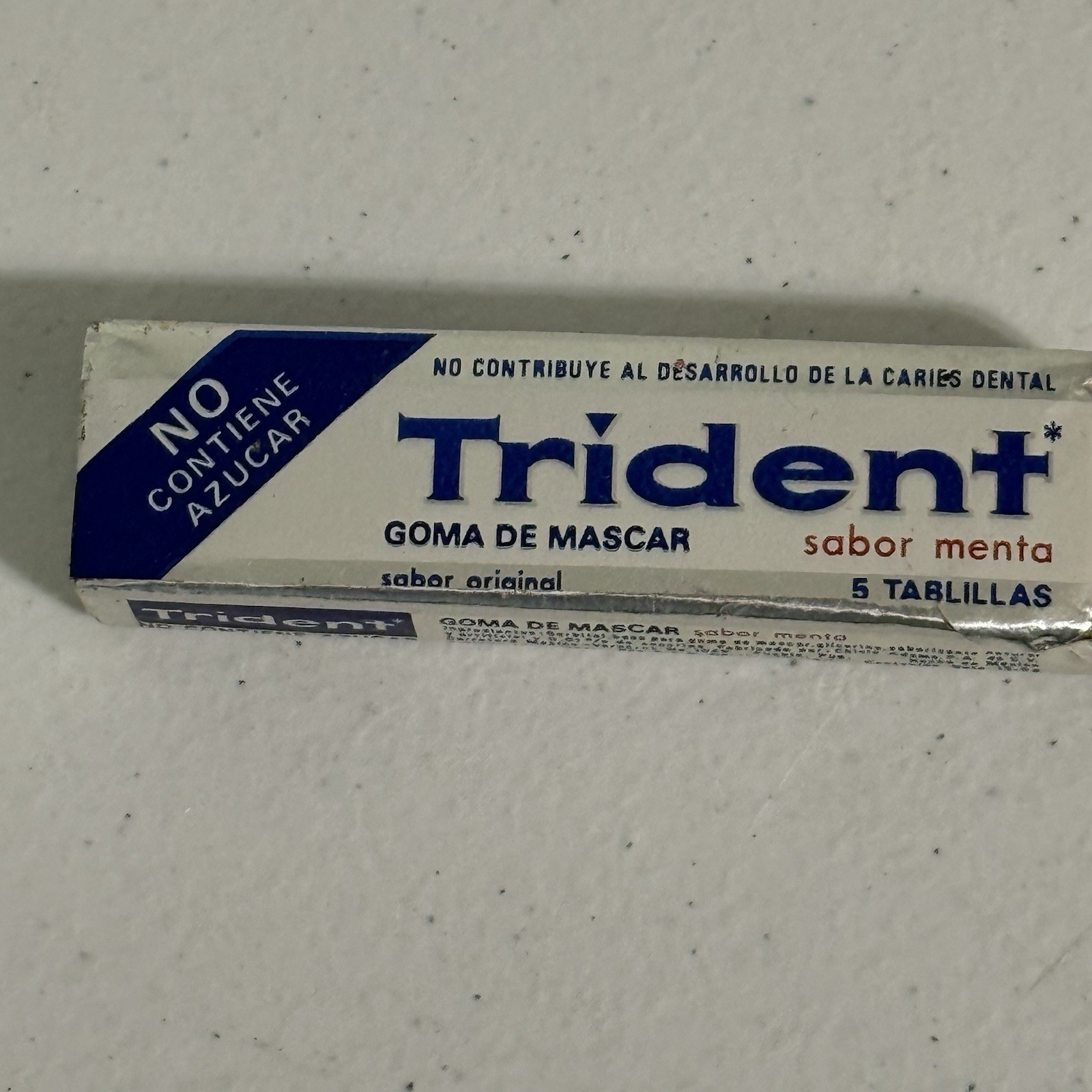 Vintage Trident Gum Unopened Foil Pack Pack Mexico