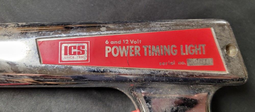 Vintage ICS DELUXE AUTO ENGINE ANALYZER w/ Timing Light, Cables, Instructions