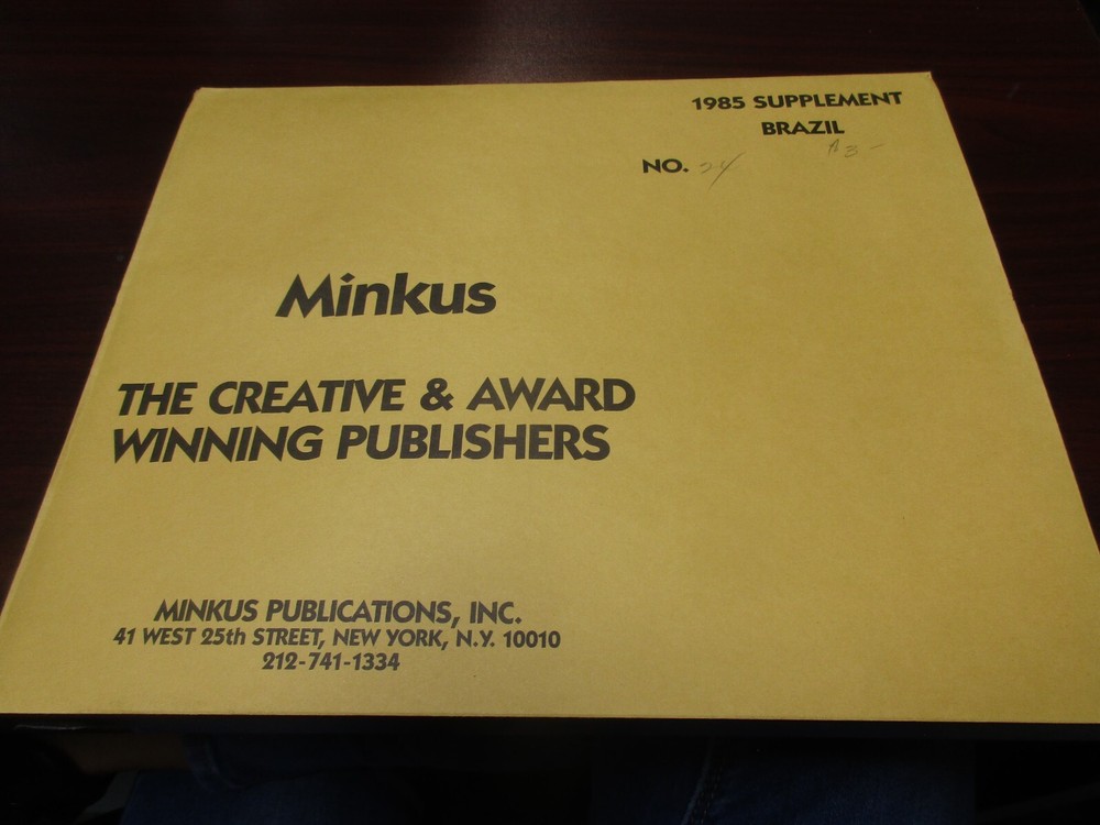 "MINKU" STAMP ALBUM  1985  SUPPLEMENT  BRAZIL   W/FREE SHP.