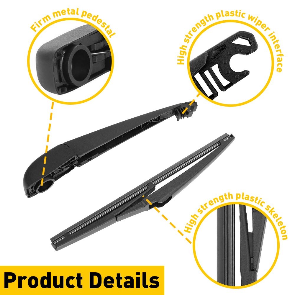 For 2011-2019 DODGE Rear DURANGO Windshield Wiper Arm & Blade Set Replacement