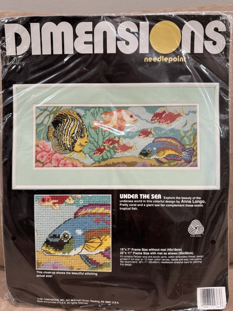 Dimensions Needlepoint Kit Under The Sea 2383
