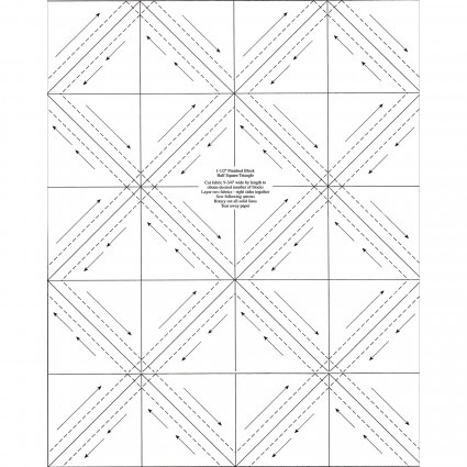 Triangles On A Roll 1-1/2" Finished Block Half-Square Triangles Fits 10" Squares
