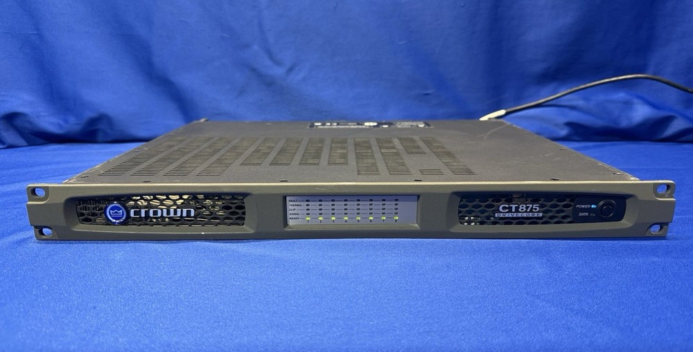 Crown Audio CT875 Drivecore 8-Channel Power Amplifier Sound Tested - Read Below