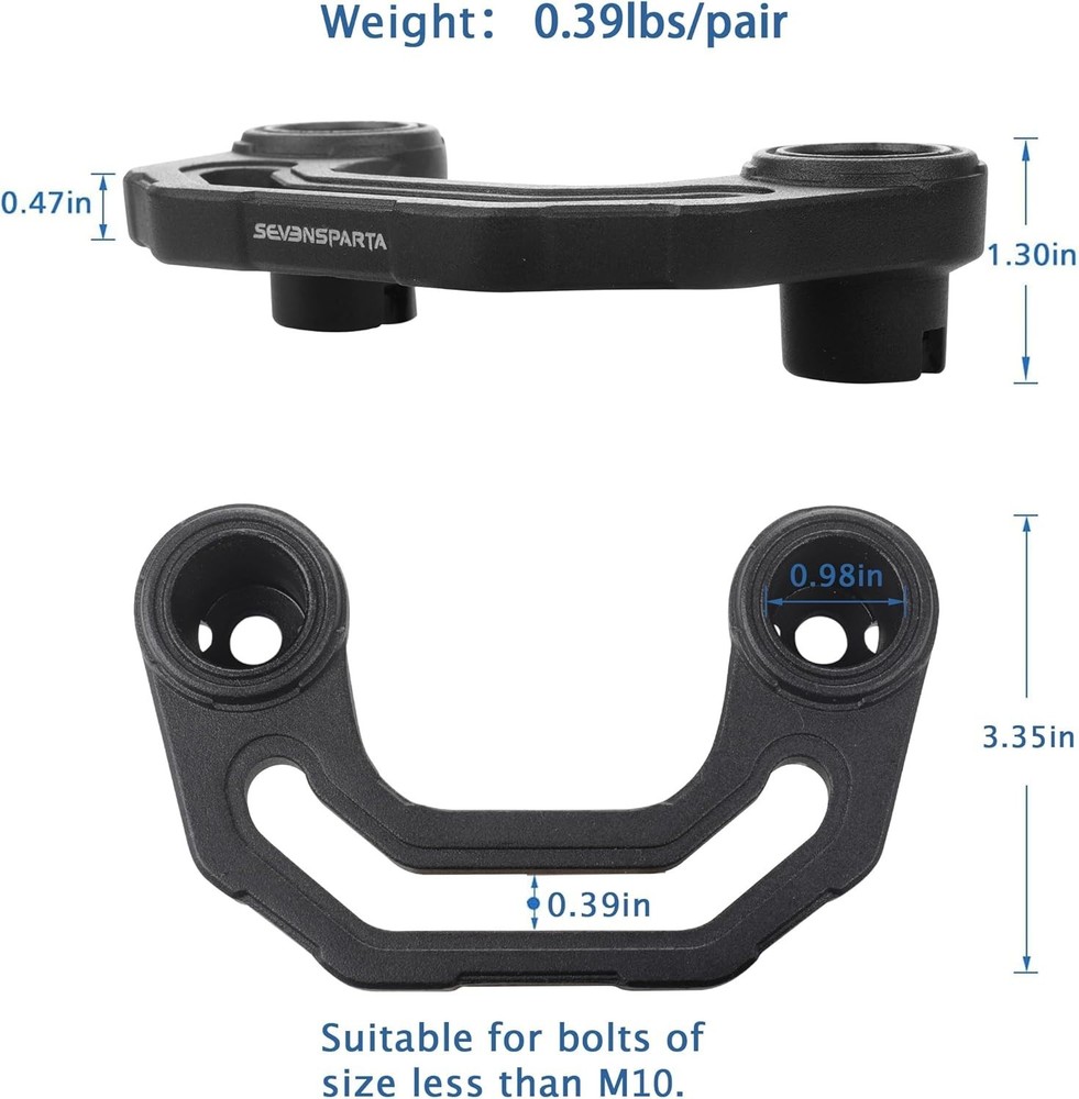 One Pair Light Mounting Brackets for Auxiliary Lights Compatible with Jeep Wr...