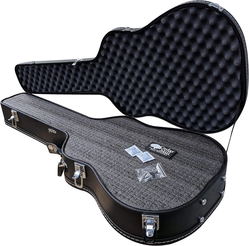 Discreet Hard Shell Guitar Gun Case Customizable Foam Lockable Firearm Storage