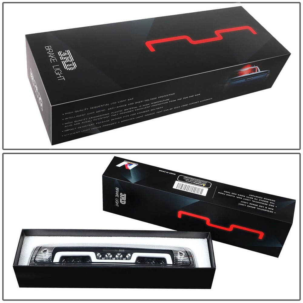 NUVISION [SEQUENTIAL LED] FOR 09-24 RAM 1500-3500 3RD BRAKE CARGO LIGHT CLEAR