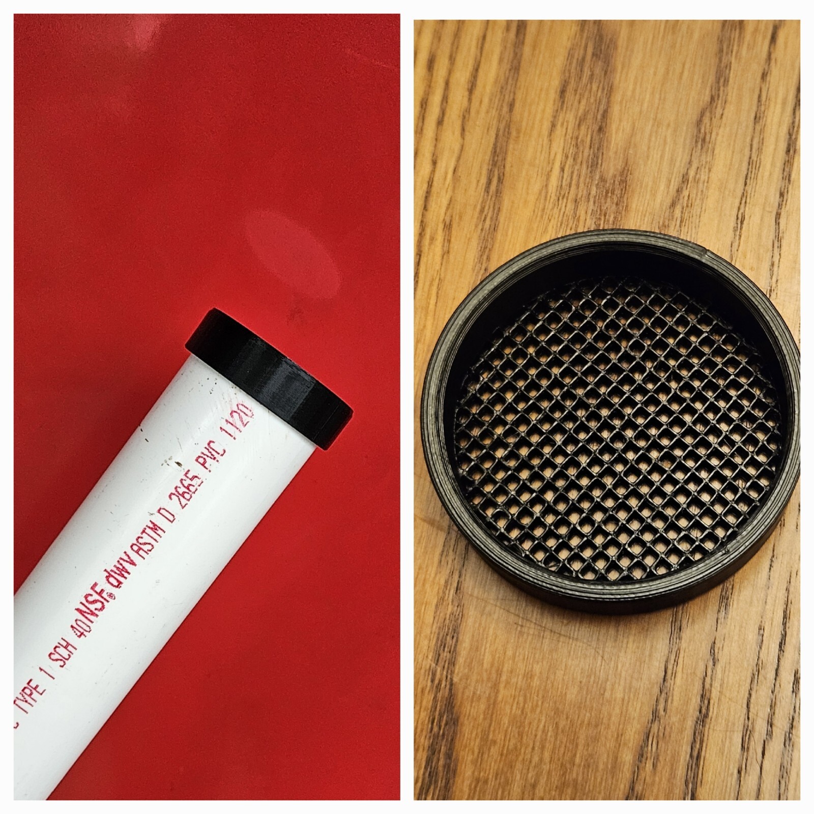 New All Plastic PVC Pipe Mesh Vent Cap, Various Sizes, Fits on Outside of Pipe