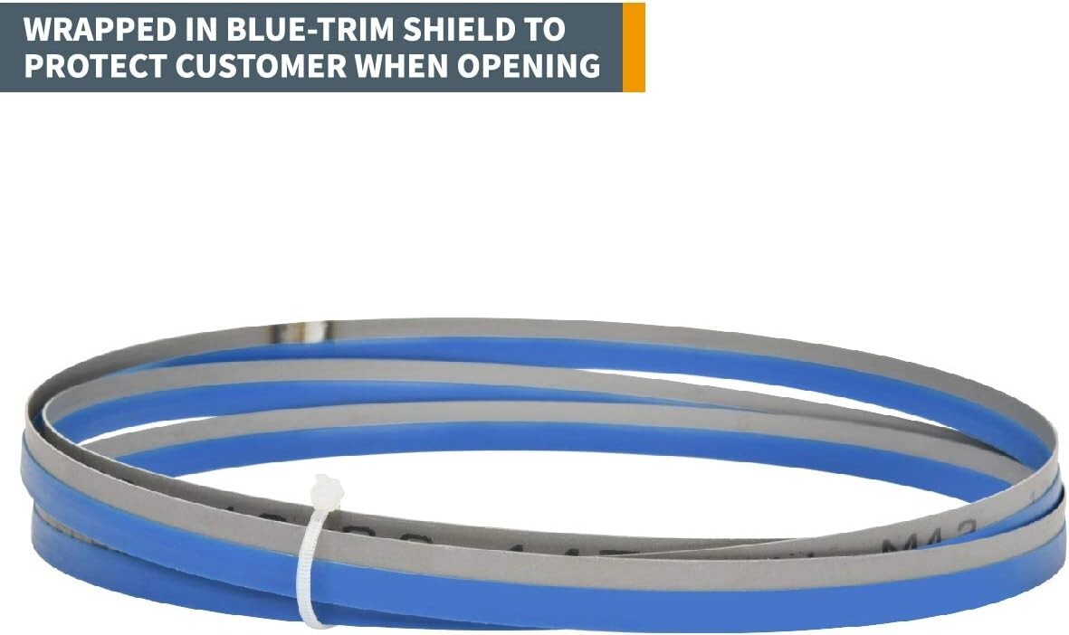 POWERTEC 80" x 1/2" x 14 TPI Bi-Metal Band Saw Blade, for Craftsman 12" Bands