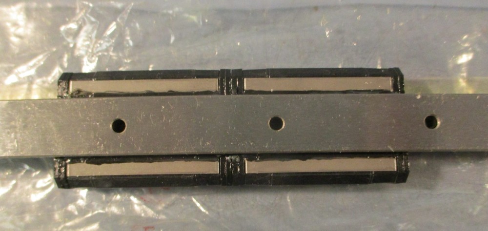 THK SRS15M Linear Guide w/ 670mm Guide Rail Two Linear Guide Blocks