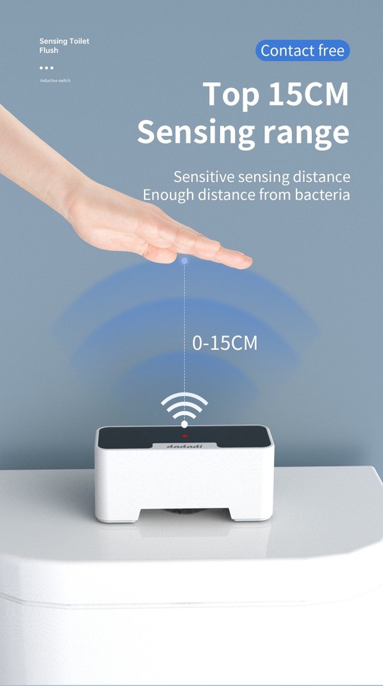 Touchless Intelligent Toilet Flush Sensor Automatic Bathroom Non-Contact Button