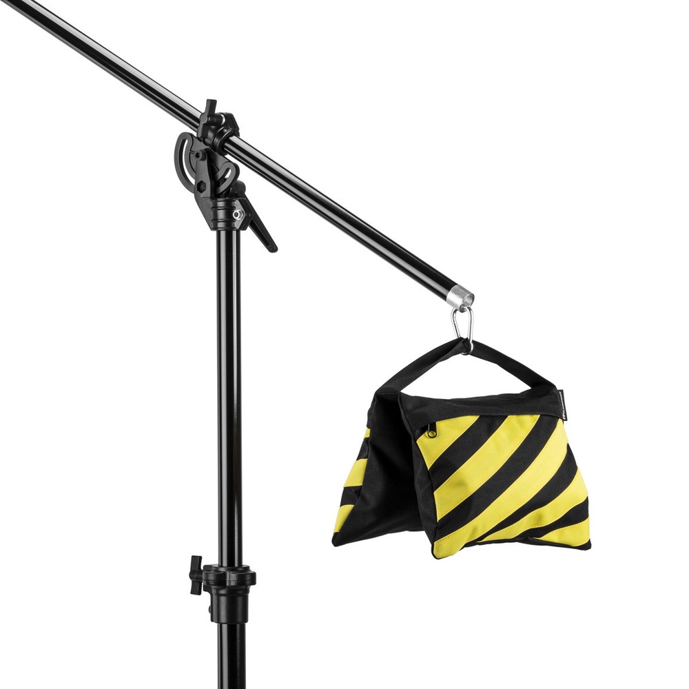 Flashpoint 10' C Light Stand on Turtle Base Kit, Chrome, w/Spring Clamps,Sandbag