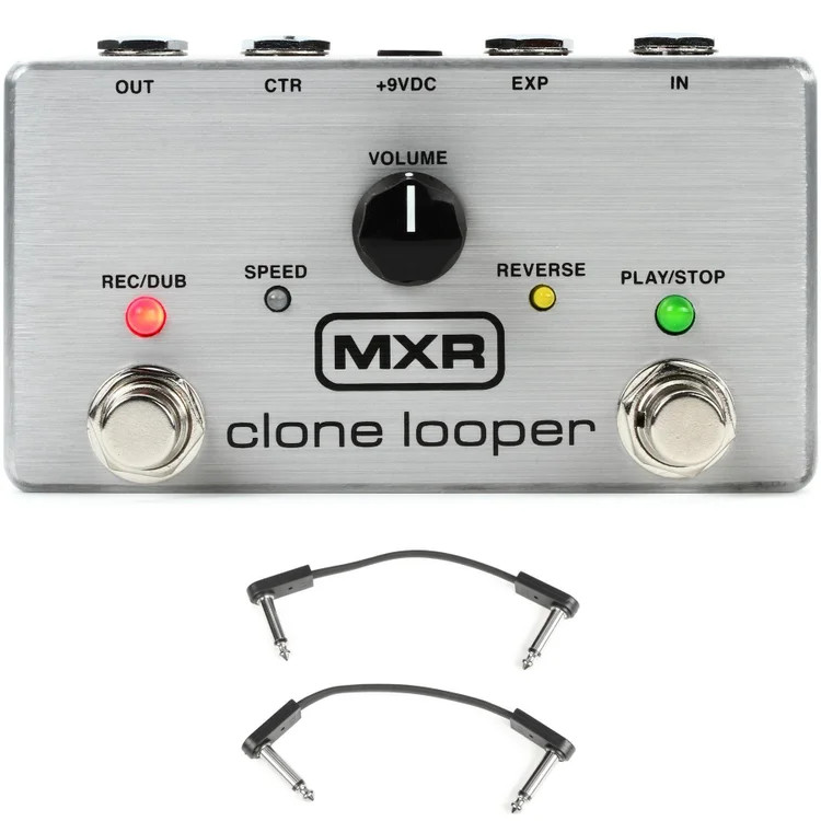 MXR Clone Looper Pedal with EBS Patch Cables