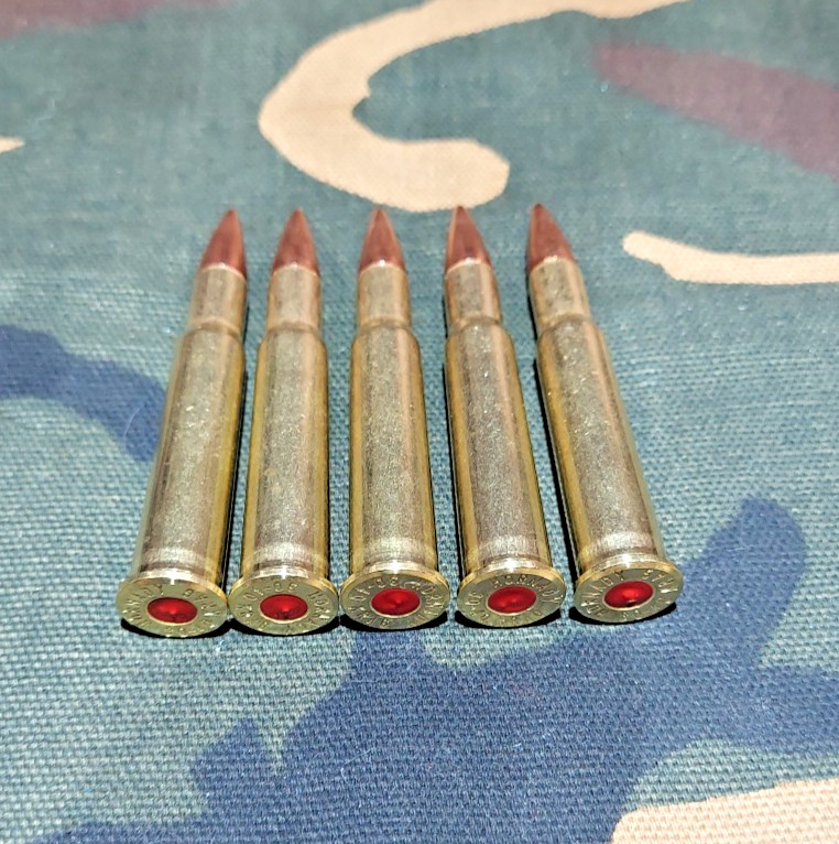 30-40 KRAG SNAP CAPS SET OF 5 "SAFETY RED"