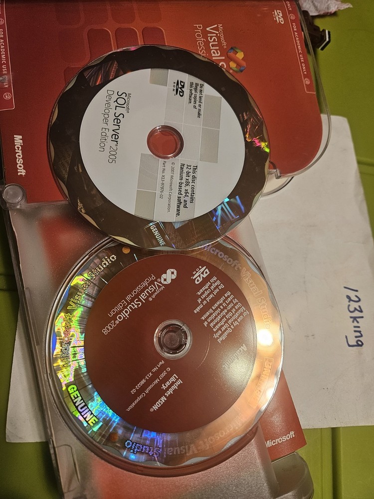 Microsoft Visual Studio 2008 Professional Edition & SQL SERVER Academic Version