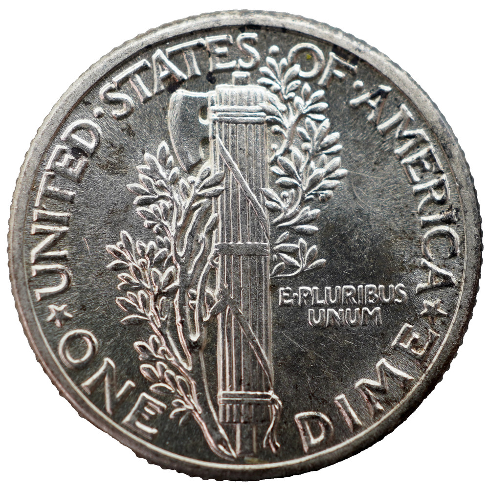 1942 Mercury Dime BU