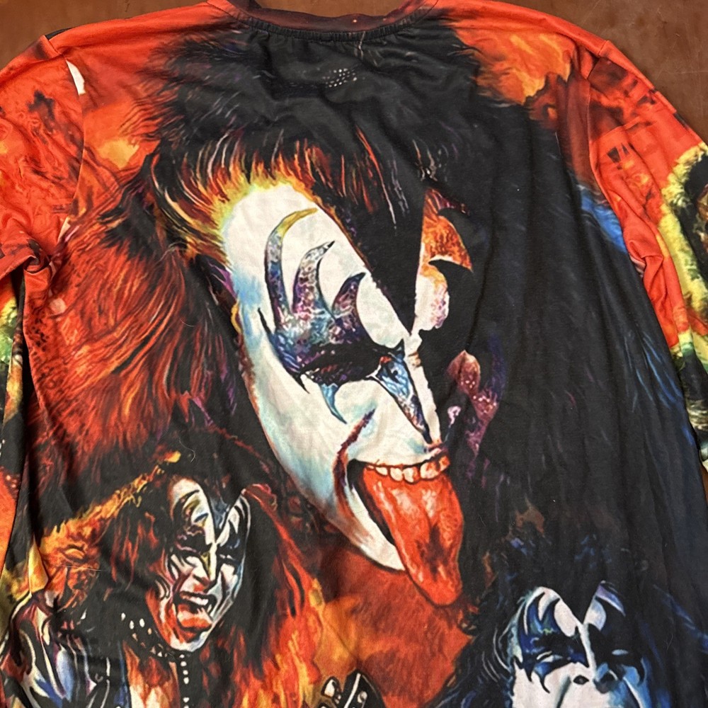 Long Sleeve KISS Band Shirt Size XL